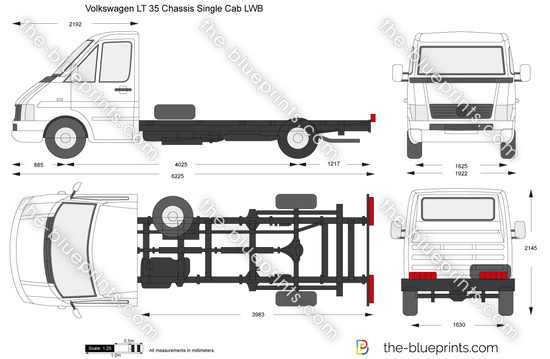 Volkswagen LT 35 Chassis Single Cab LWB