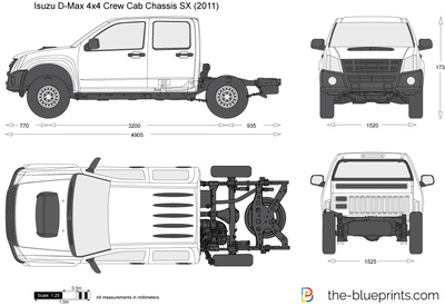 Isuzu D-Max 4x4 Crew Cab Chassis SX (2011)