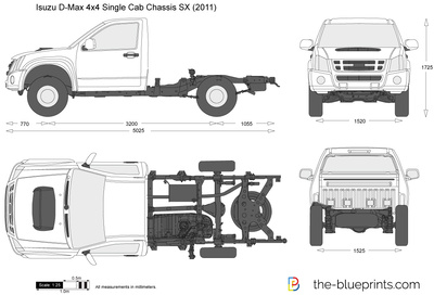 Isuzu D-Max 4x4 Single Cab Chassis SX (2011)