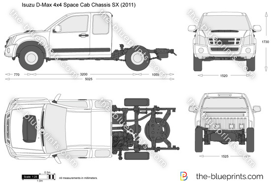 Isuzu D-Max 4x4 Space Cab Chassis SX