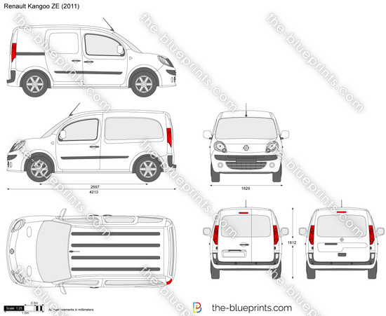 renault kangoo ze dimensions