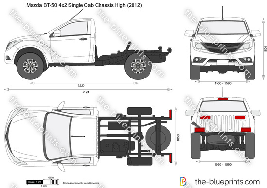 Mazda BT-50 4x2 Single Cab Chassis High