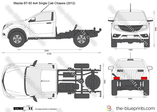 Mazda BT-50 4x4 Single Cab Chassis