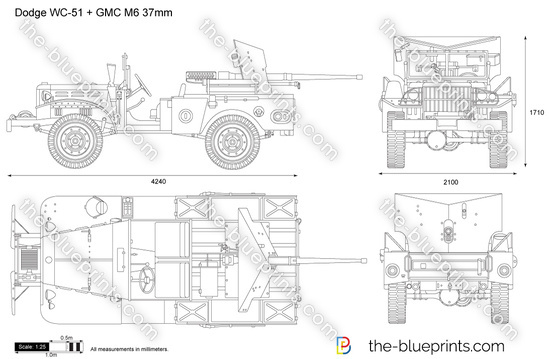 Dodge WC-51 + GMC M6 37mm