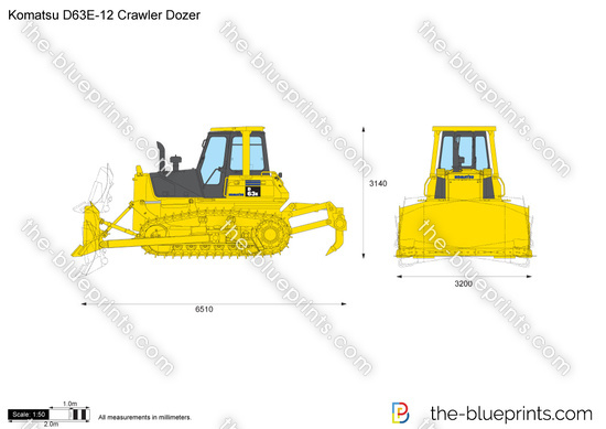 Komatsu D63E-12 Crawler Dozer