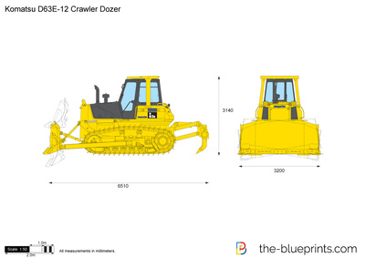Komatsu D63E-12 Crawler Dozer