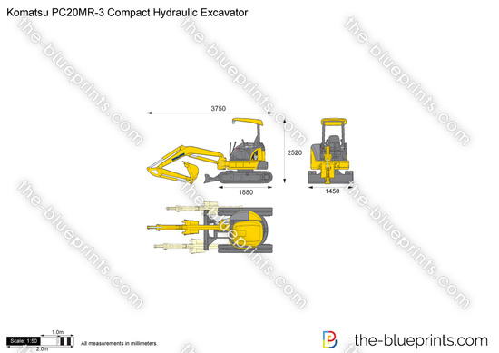 Komatsu PC20MR-3 Compact Hydraulic Excavator