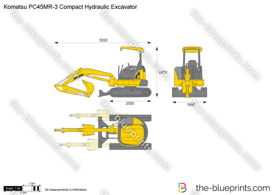Komatsu PC45MR-3 Compact Hydraulic Excavator