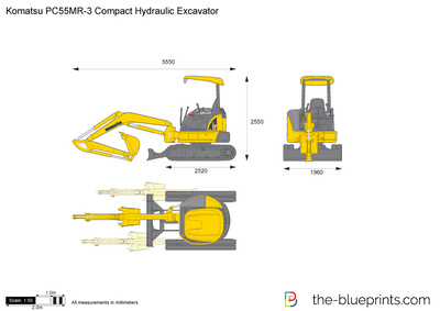 Komatsu PC55MR-3 Compact Hydraulic Excavator