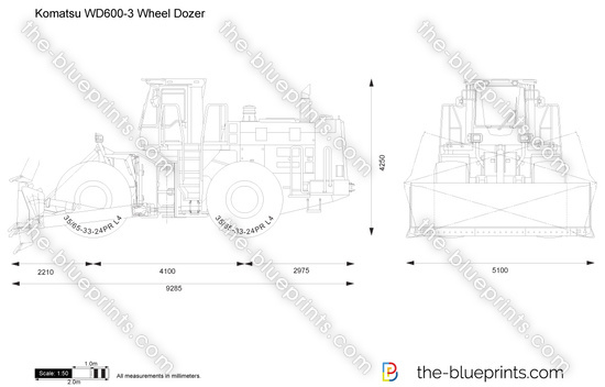 Komatsu WD600-3 Wheel Dozer