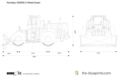 Komatsu WD600-3 Wheel Dozer