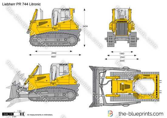 Liebherr PR 744 Litronic Crawler Tractor