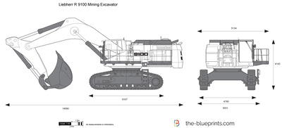 Liebherr R 9100 Mining Excavator