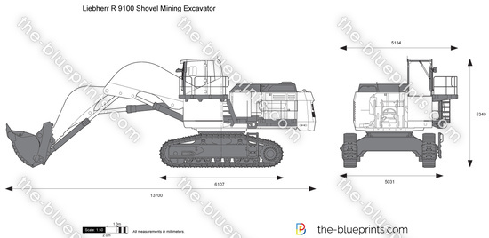 Liebherr R 9100 Shovel Mining Excavator