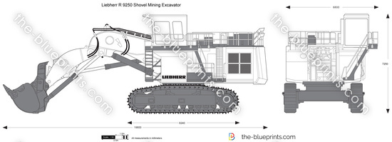 Liebherr R 9250 Shovel Mining Excavator