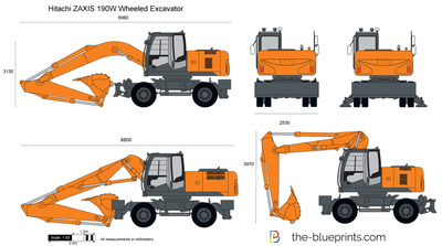 Hitachi ZAXIS 190W Wheeled Excavator