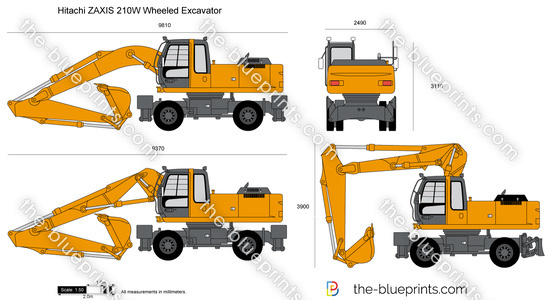 Hitachi ZAXIS 210W Wheeled Excavator