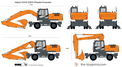 Hitachi ZAXIS 220W Wheeled Excavator