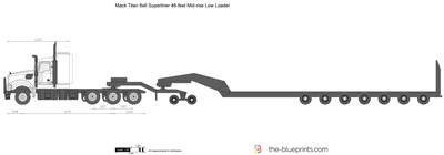 Mack Titan 8x6 Superliner 46-feet Mid-rise Low Loader
