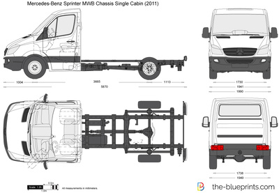 Mercedes-Benz Sprinter MWB Chassis Single Cabin