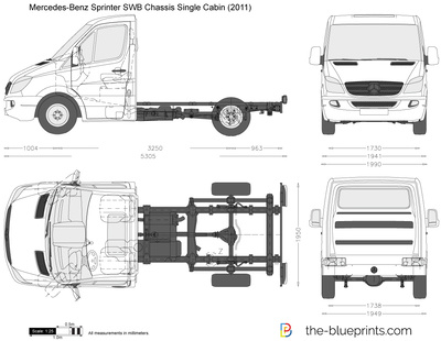 Mercedes-Benz Sprinter SWB Chassis Single Cabin