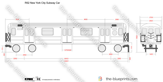 R62 New York City Subway Car