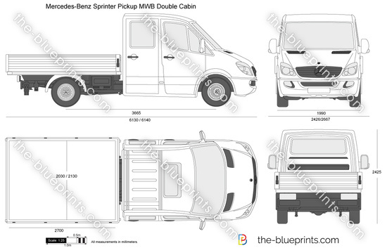 Mercedes-Benz Sprinter Pickup MWB Double Cabin