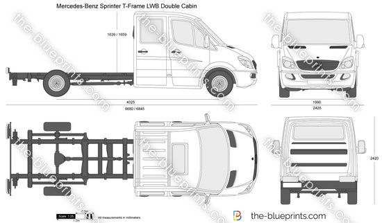Mercedes-Benz Sprinter T-Frame LWB Double Cabin