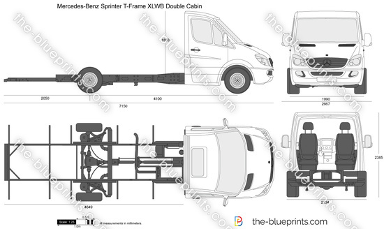 Mercedes-Benz Sprinter T-Frame XLWB Double Cabin