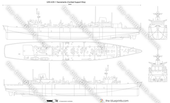 USS AOE-1 Sacramento (Combat Support Ship)