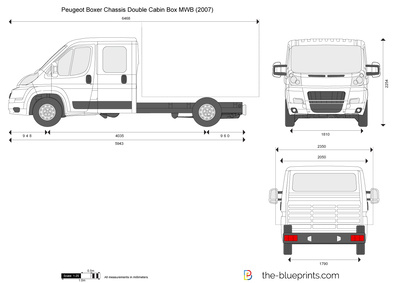 Peugeot Boxer Chassis Double Cabin Box MWB