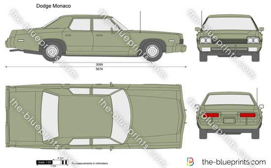 dodge monaco dimensions Dodge Monaco vector drawing