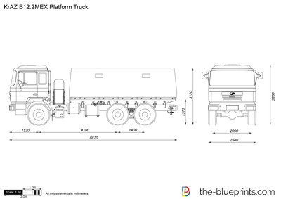 KrAZ B12.2MEX Platform Truck