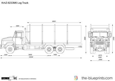 KrAZ-6233M6 Log Truck
