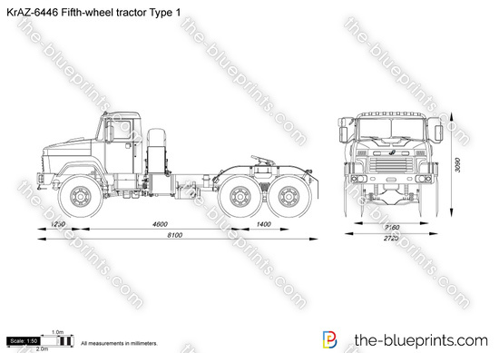 KrAZ-6446 Fifth-wheel tractor Type 1
