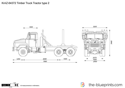 KrAZ-64372 Timber Truck Tractor type 2
