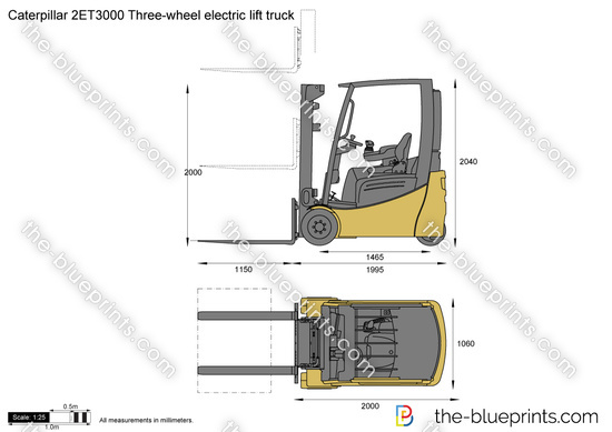 Caterpillar 2ET3000 Three-wheel electric lift truck