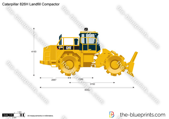 Caterpillar 826H Landfill Compactor
