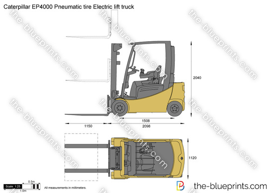 Caterpillar EP4000 Pneumatic tire Electric lift truck