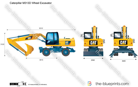 Caterpillar M313D Wheel Excavator