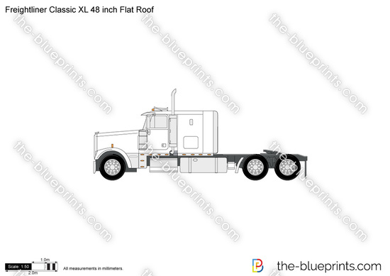 Freightliner Classic XL 48 inch Flat Roof