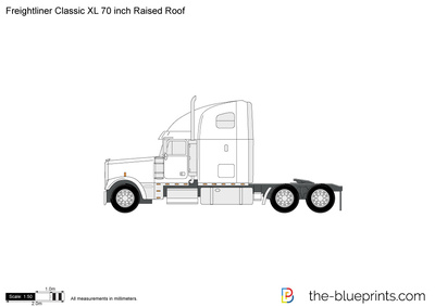 Freightliner Classic XL 70 inch Raised Roof