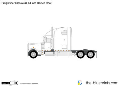Freightliner Classic XL 84 inch Raised Roof