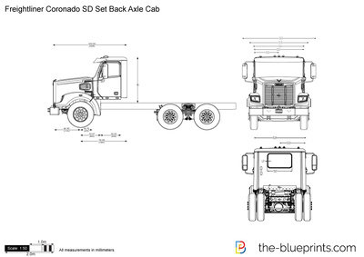 Freightliner Coronado SD Set Back Axle Cab
