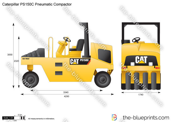 Caterpillar PS150C Pneumatic Compactor