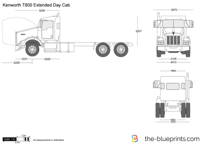 Kenworth T800 Extended Day Cab