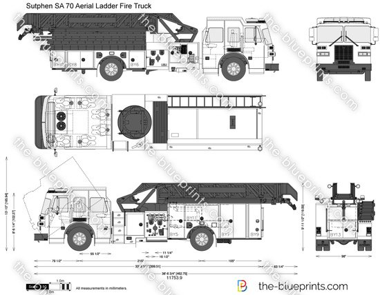 Sutphen SA 70 Aerial Ladder Fire Truck