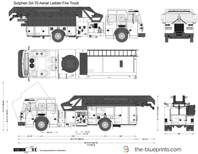 Sutphen SA 70 Aerial Ladder Fire Truck