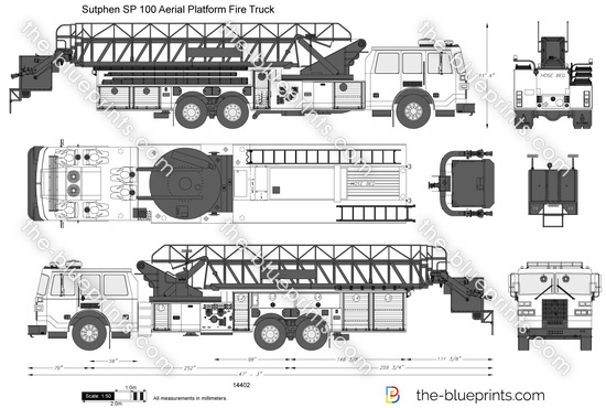 Sutphen SP 100 Aerial Platform Fire Truck