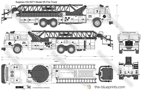 Sutphen HS-5071 Model 95 Fire Truck